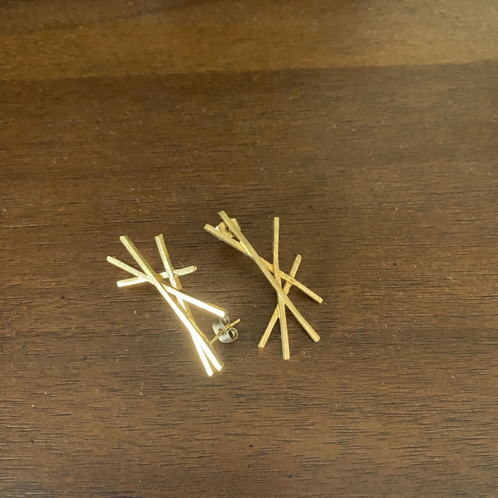 Gold (Starburst) Earrings